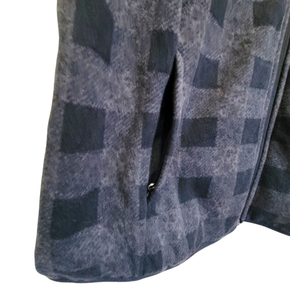 BUNDLE/LOT XXL Comfy Buffalo Check Fleece Zip-Up Vest w/Zip-Up Pockets EUC - Picture 8 of 13